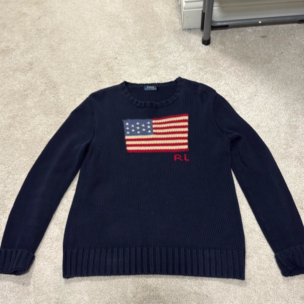 Ralph Lauren American flag sweater